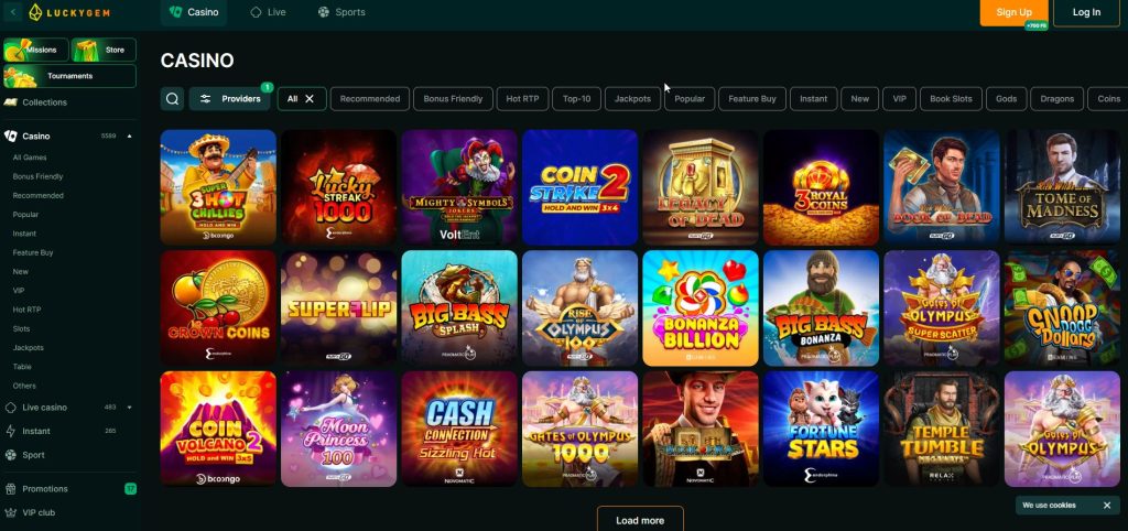 El brillo hipnótico de las joyas domina Luckygem: una vitrina repleta de gemas relucientes donde la suerte se talla como un diamante en bruto