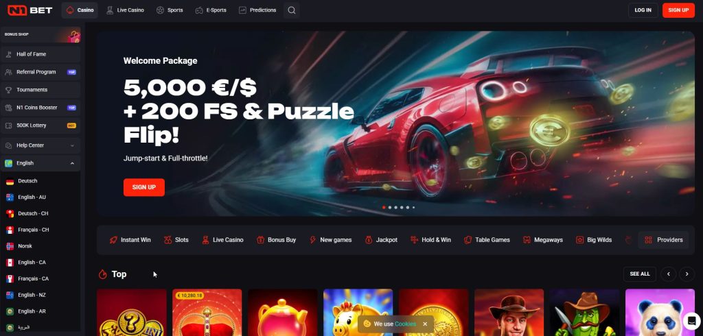 Sin rodeos y con ambición de campeón: la homepage de N1Bet grita liderazgo con un diseño potente, torneos en primer plano y cuotas pensadas para quien siempre juega a ser el número uno